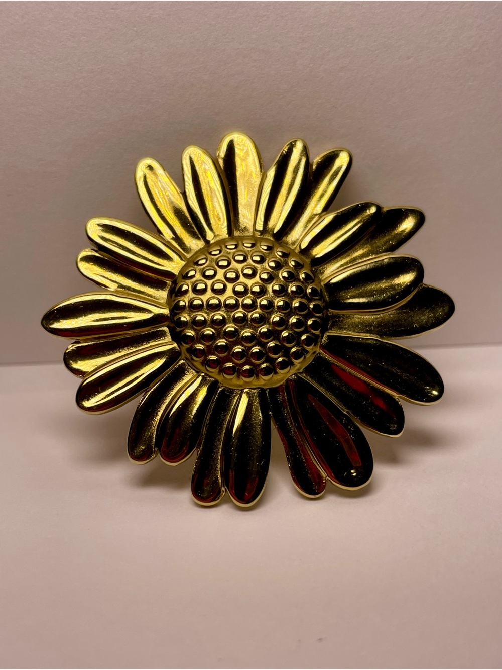 Gold Sunflower Statement Ring